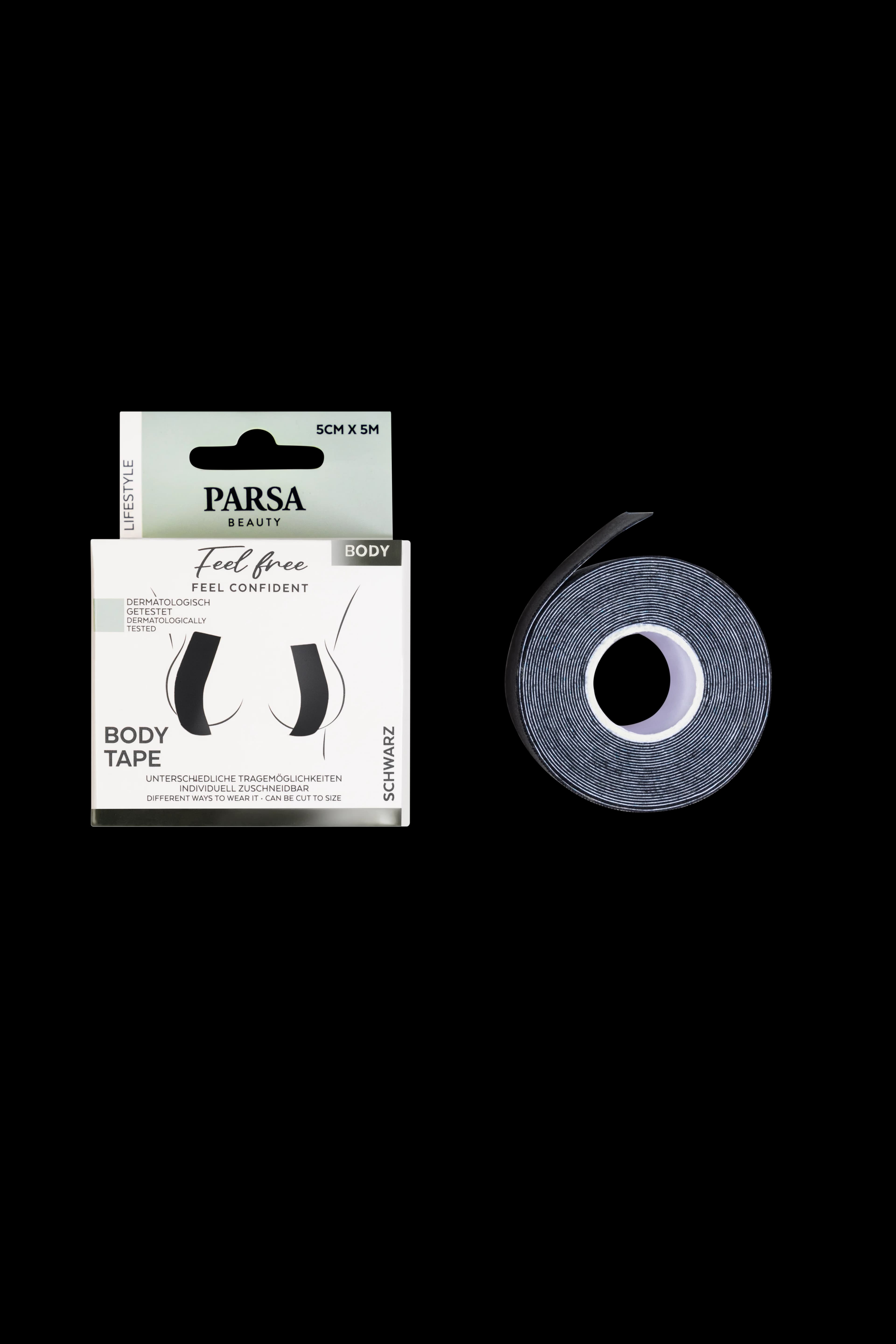 Body Tape Black 5x5cm