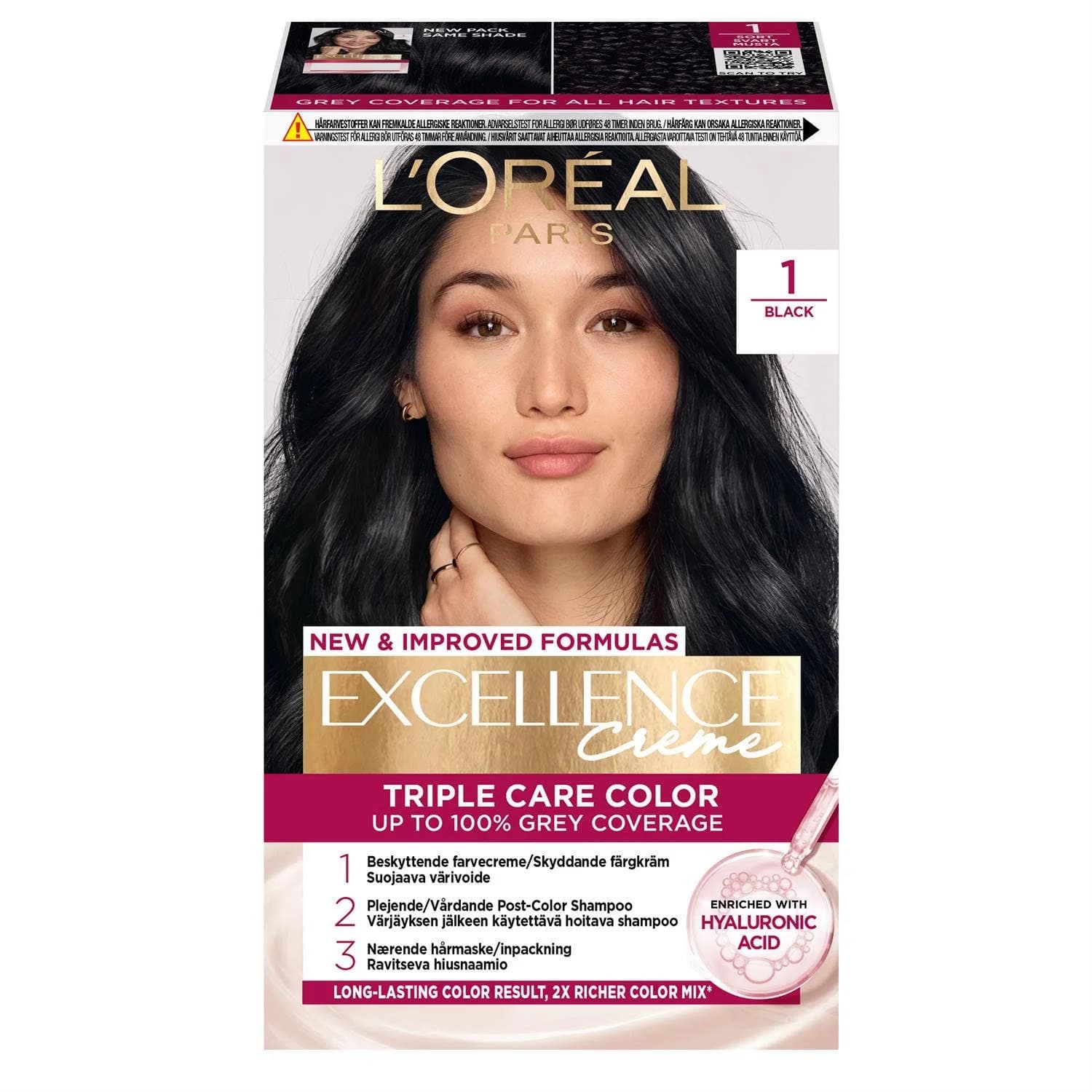 Excellence 1 Natural Darkest Black Hair