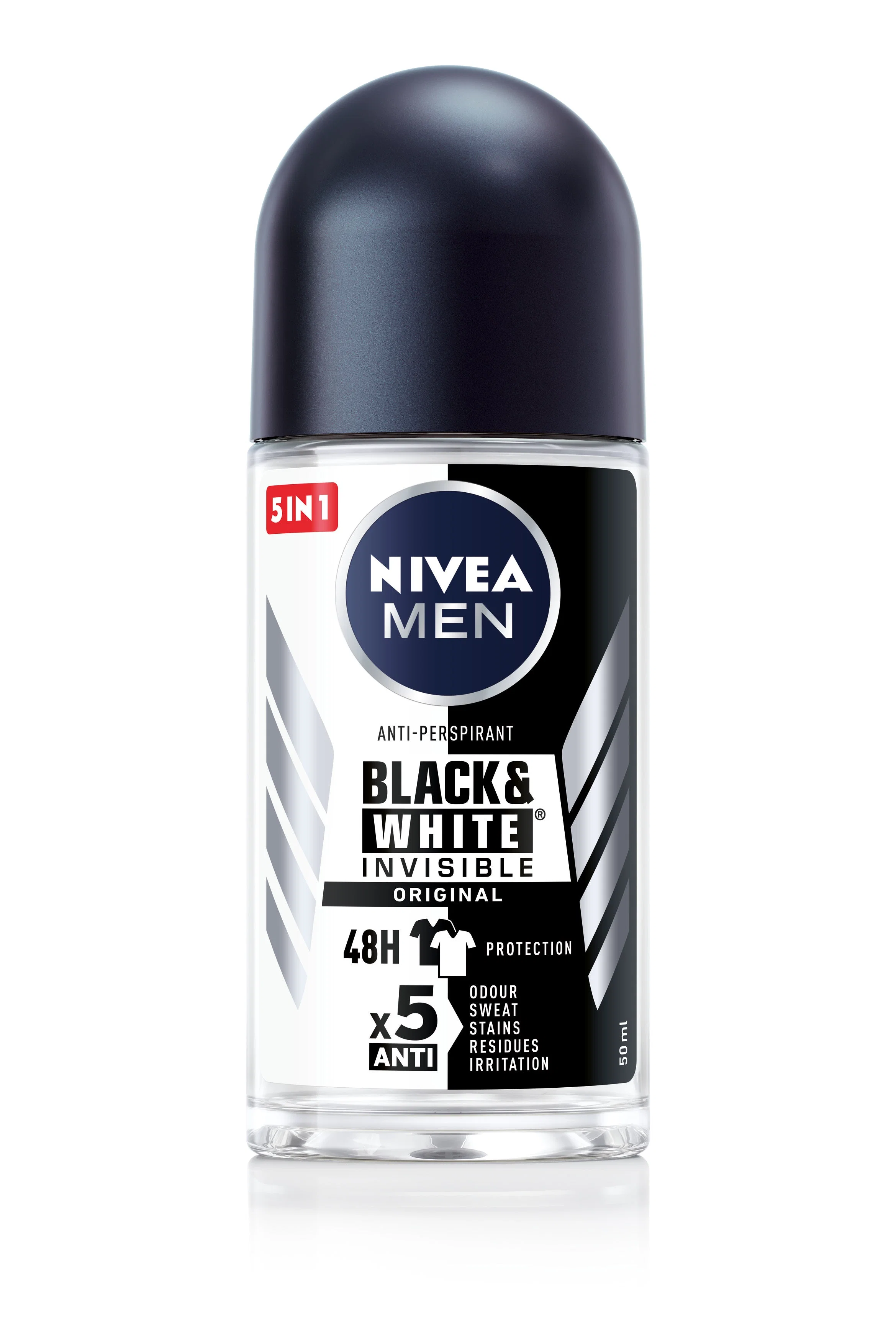 Black&White Invisible Orginal Deo Rollon Men 48h 50ml