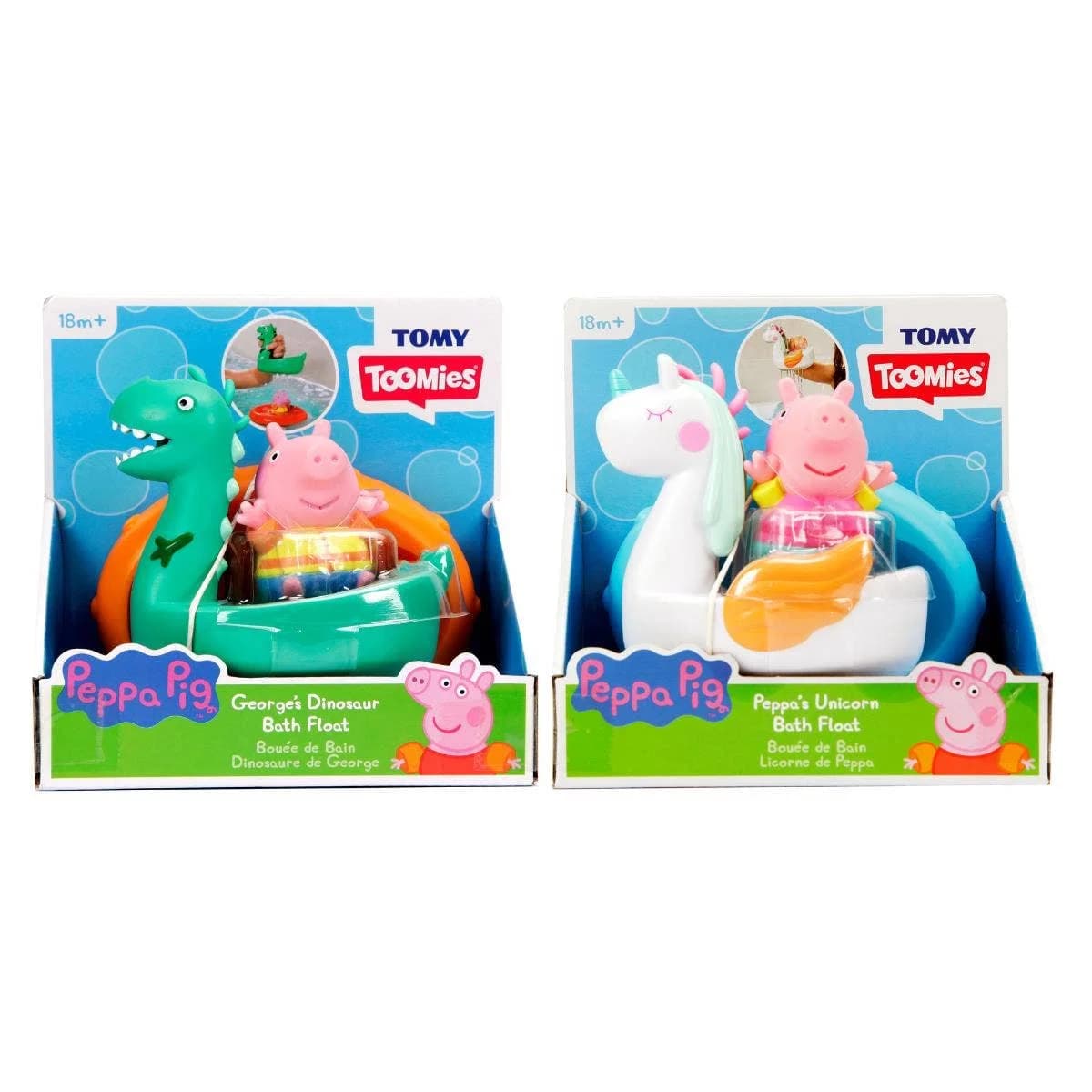 Baðdót Peppa Pig á einhyrningi/risaeðlu