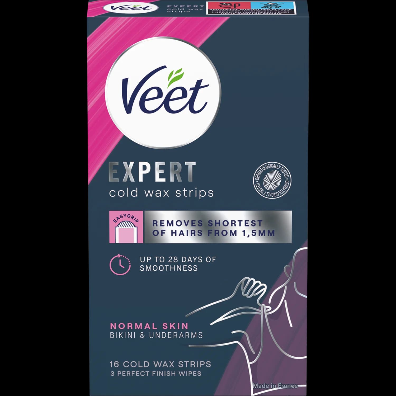Expert vaxstrimlar fyrir bikini&undir hendur 16stk