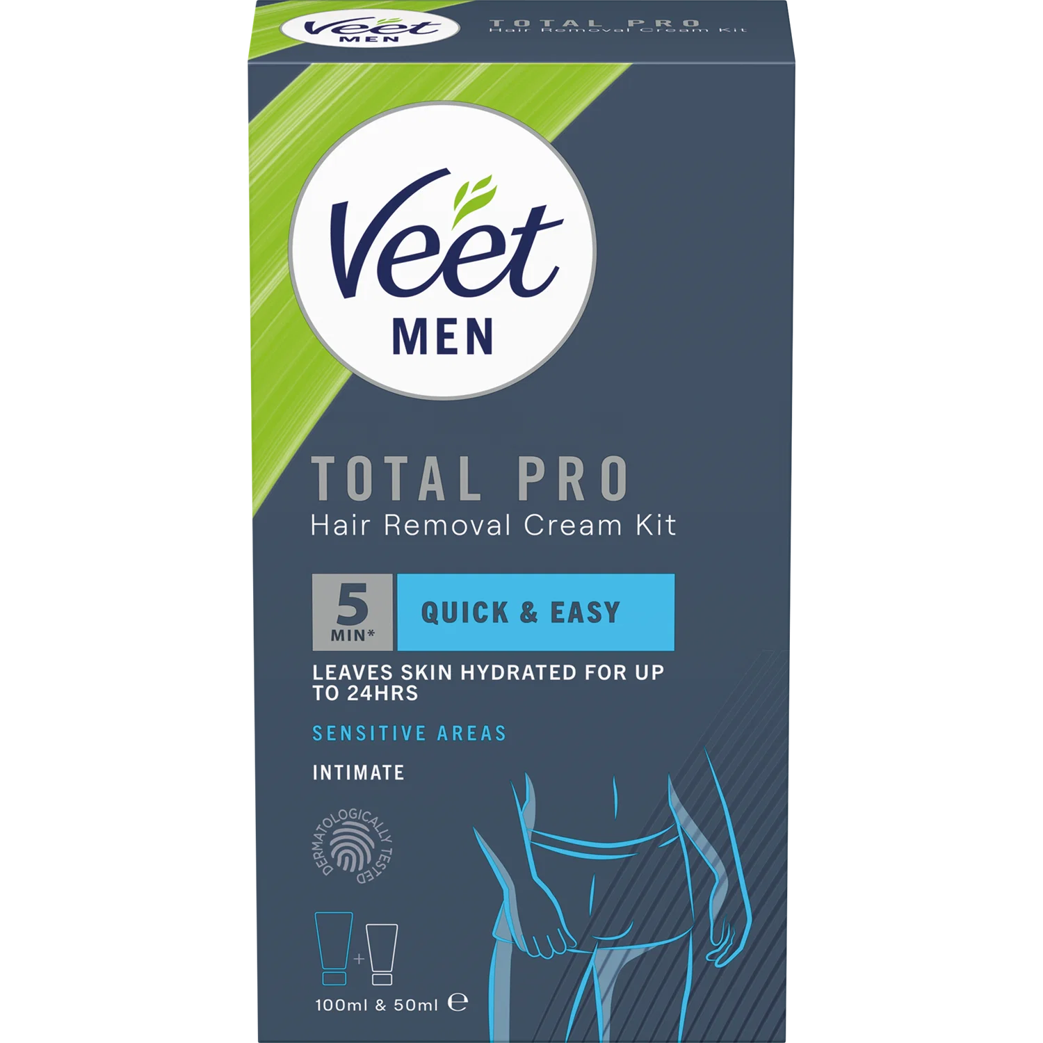 Men háreyðinga kit fyrir nára svæði 150ml