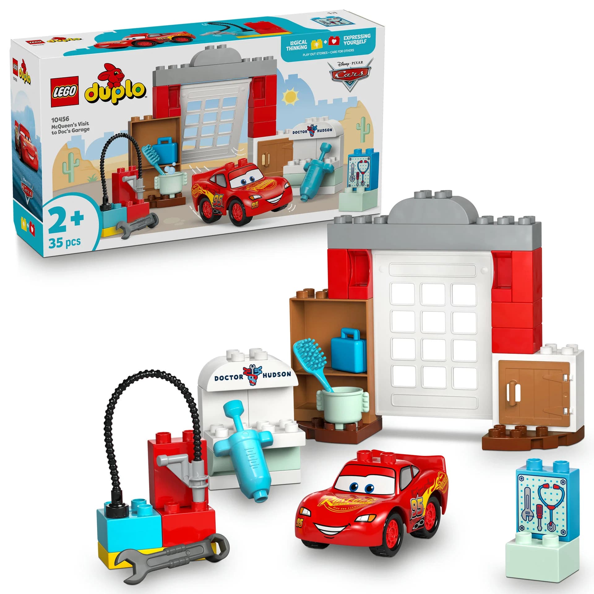 DUPLO Heimsókn Leifts McQueen's á verkstæði Docs