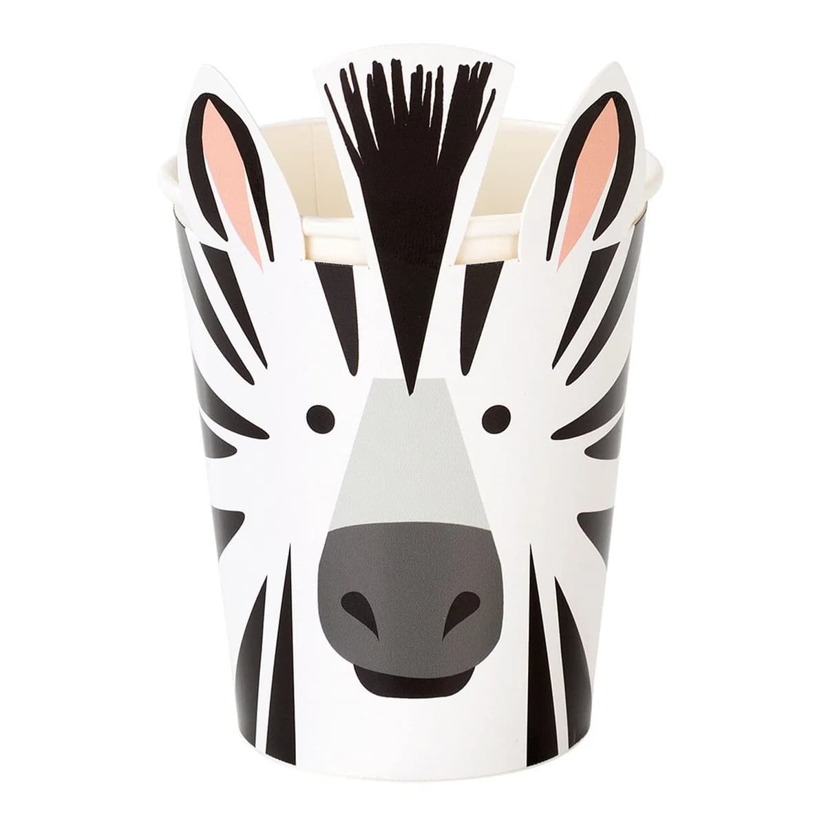 Party Animals - zebra pop-out glös