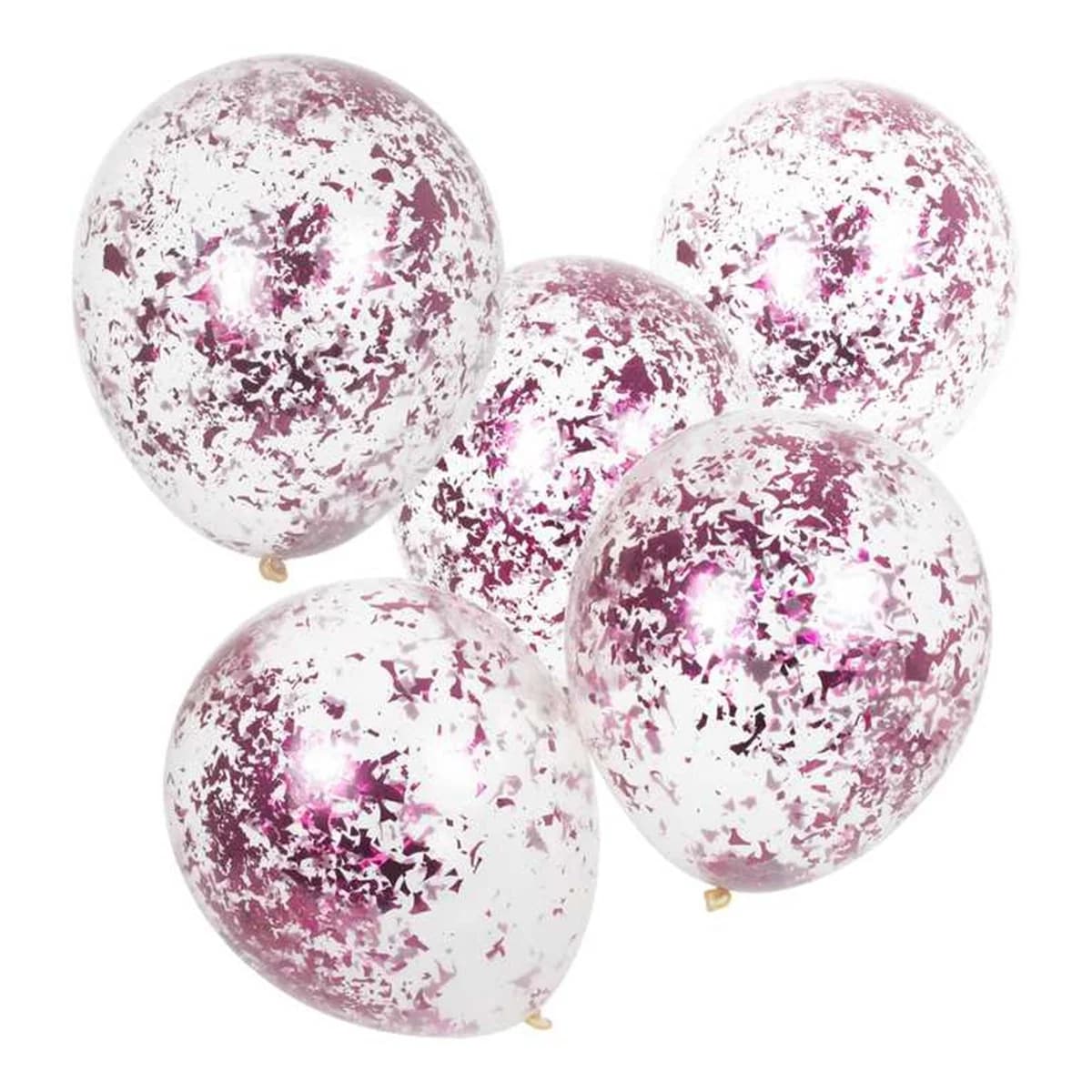 Mix It Up - Bleikar glimmer confetti blöðrur