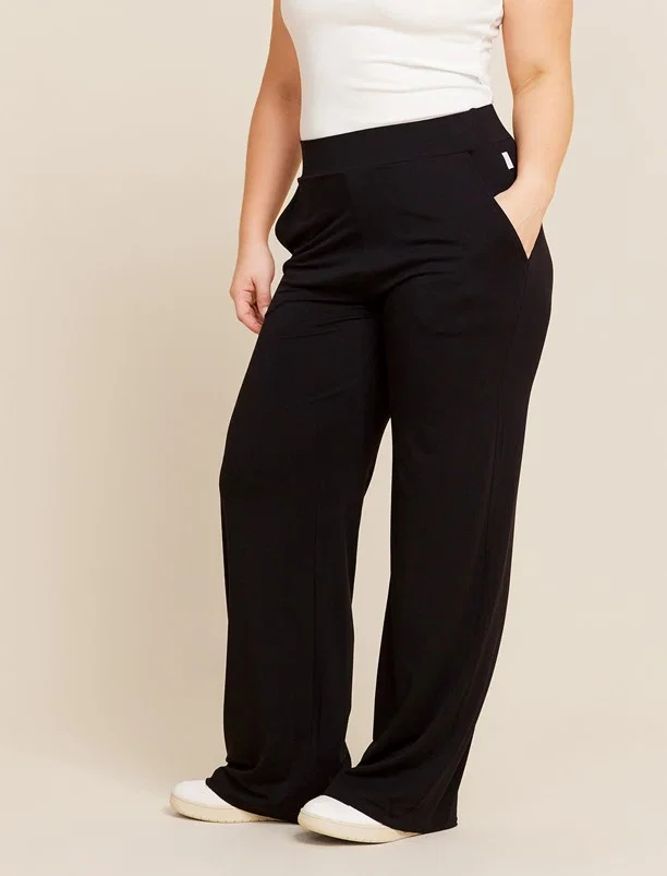 Boody Downtime Wide Leg Lounge Pant Black