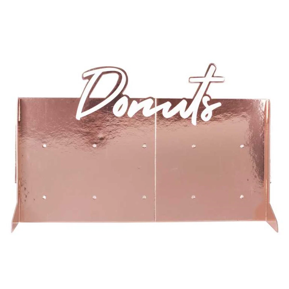 Mix It Up - Rósagylltur donut veggur