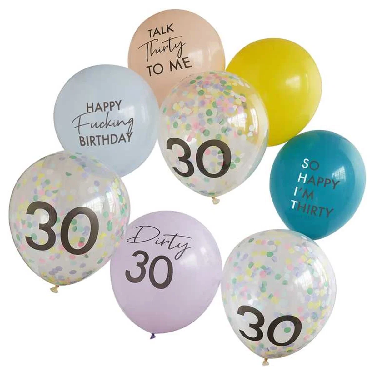 Naughty Party - "Happy Fucking Birthday" 30th blöðruvöndur