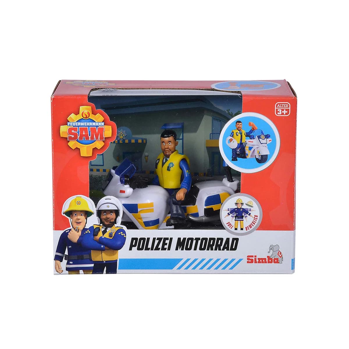 Police Motorbike with Figurine