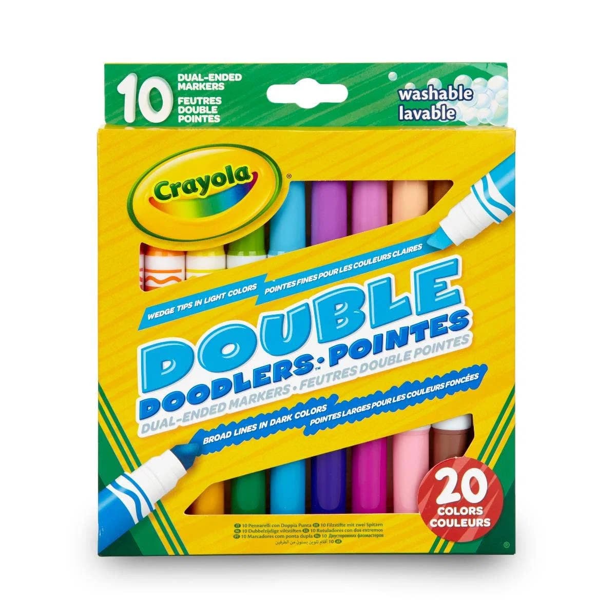Tússlitir Crayola 10 2ja odda